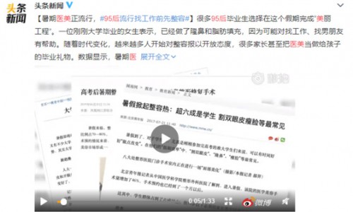 悦美APP：面部脂肪填充成首选“颜值” 驱动就业成新方向
