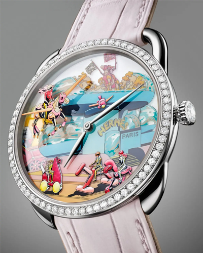 爱马仕Arceau Hermès locomotion “超现实爱马仕枢纽”腕表