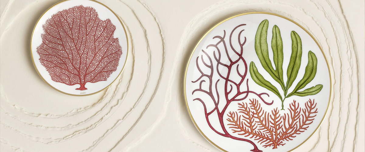 爱马仕全新发布Natures Marines海洋秘境餐瓷系列